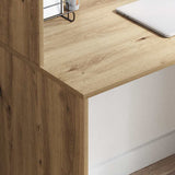 Desk with Shelf Artisan Oak 102 x 50 x 124 cm Engineered Wood 869361