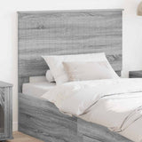Headboard with Headboard Grey Sonoma 100 cm Engineered wood 887798