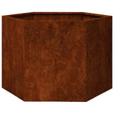 Planter Rusty 60x60x45 cm Corten Steel 823675
