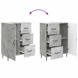 Sideboard Concrete Grey 66 x 34.5 x 89.5 cm Engineered Wood 894858