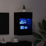 TV Cabinet Set 2 pcs Black 40 x 30 x 60.5 cm Engineered Wood 863097