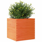 Garden Planter Wax Brown 70x70x68.5 cm Solid Wood Pine 3282476