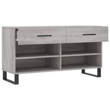 Shoe Bench Grey Sonoma 102x35x55 cm Engineered Wood 829770