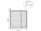Gabion with 5 mm Wire and 10x10 cm Mesh 150x100x200 cm 3465357