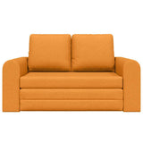 Sofa Bed Dark yellow 148 x 71 x 83 cm Fabric 4106681