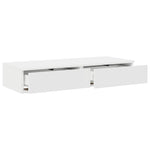 ZNTS Bed Drawers White 80x36,5x16,5 cm Engineered Wood 866923