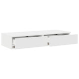 ZNTS Bed Drawers White 80x36,5x16,5 cm Engineered Wood 866923