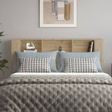 Headboard Cabinet Sonoma oak Engineered wood Full 811946