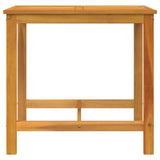 3 Piece Balcony Set with Cushions Solid Wood Acacia 365856