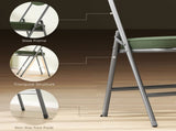 Set of Four Folding Corduroy Seat Chairs - Green T3398P377924