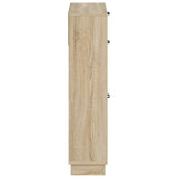 Shoe Cabinet HOORN 78 x 24 x 100 cm Engineered Wood Sonoma Oak 897317
