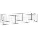 Dog Kennel Silver 3 m Steel 3082101