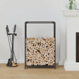 Firewood Rack Black 60x28x90 cm Cold-rolled steel 864211