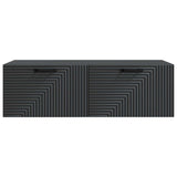Wall-Mounted TV Cabinet Black 98 x 41 x 30 cm Engineered Wood 898696