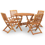 5 Piece Garden Dining Set Solid Wood Acacia 3152901
