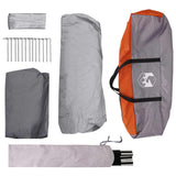 Family Tent with Roof Grey and Orange 305 x 275 x 190 cm 42028709