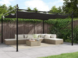 Pergola with Retractable Roof Anthracite 295x292x230 cm 360116
