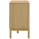 Chest of Drawers FLORO Wax Brown Solid Wood Pine 374011