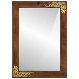 Bathroom Mirror with Mirror Honey Brown 70 x 50 x 2.5 cm 4018767