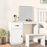 Dressing Table White 95x50x134 cm Solid Wood Pine 820088