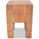 244502 Stool Solid Mahogany Wood