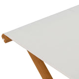 Deck Chair 2 pcs Solid Eucalyptus Wood Cream 42024896