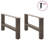 Coffee Table Legs Natural Steel 2 pcs 70x cm Steel 4013271