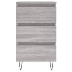 ZNTS Bedside Cabinet Grey Sonoma 40x35x69 cm Engineered Wood 826936