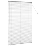Window Blind with Curtains Manual Silver Aluminium 42005926