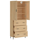 Highboard Sonoma Oak 69,5x34x180 cm Engineered Wood 3199764