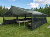 Family Tent Army green 450 x 400 x 265 cm Polyester and Steel 42028602