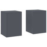 Plant Stand 2 pcs Anthracite 24 x 24 x 35 cm Steel 865808