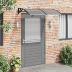 ZNTS Door Canopy Black 150x100 cm Polycarbonate 153573