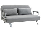 Two-Seater Click-Clack Sofa Bed - Light Grey T3398P330484