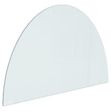 Fireplace Glass Plate Half Round 800x500 mm 324109
