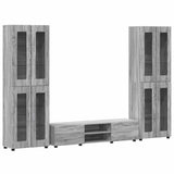 TV Cabinet Set FLORIN 3 pcs Grey Sonoma Engineered Wood 3397990