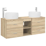 Bathroom Furniture Set 3 pcs Sonoma Oak 49.5 x 44.5 x 66 cm 3405925