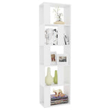 Book Cabinet/Room Divider White 45x24x159 cm Engineered Wood 800108