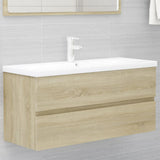 Sink Cabinet with Built-in Basin Sonoma Oak Engineered Wood 3071570