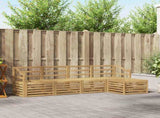 Outdoor Sofa Set 5 pcs White Solid Acacia Wood 3391689