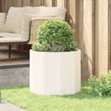 Planter White 60 x 60 x 50 cm Steel 883760