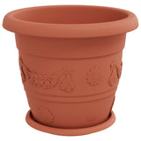 Plant Pots 24 pcs Brick Red 34 x 28 cm Plastic 3403283