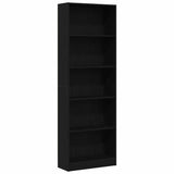 Bookshelf Black Oak 60 x 24 x 176 cm Engineered Wood 862468