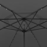 Garden Parasol with LED Lights 400 cm Anthracite 312532