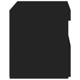 Bedside Cabinet with LED Lights Black 50x40x45 cm 836765
