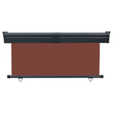 ZNTS Balcony Side Awning 165x250 cm Brown 48435