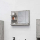 Bathroom Mirror Concrete Grey 60x10.5x45 cm Engineered Wood 805010