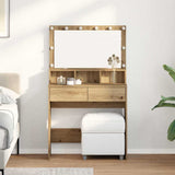 Dressing Table Artisan Oak 80 x 41 x 134.5 cm Engineered Wood 871538