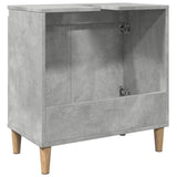 Sink Cabinet Concrete Grey 58x33x60 cm Engineered Wood 857113