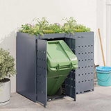 Wheelie Bin Storage for 2 Bins Light Grey 136 x 77.5 x 121.5 cm 3394748
